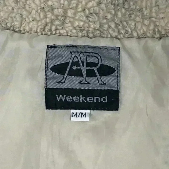 🔵 2/$15 ~ AR Weekend vintage vest‎ medium tan black speckled brown threading - Picture 4 of 5